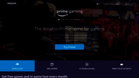 What Gaming.amazon.com website looked like in 2020 (3 years ago)