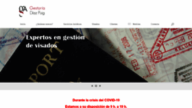 What Gestoriadiazpuig.es website looked like in 2020 (3 years ago)