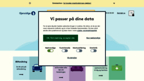 What Gjensidige.dk website looked like in 2020 (3 years ago)