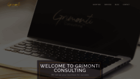 What Grimonticonsulting.com website looked like in 2020 (3 years ago)
