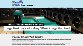 What Giantwashlaundry.com website looked like in 2020 (3 years ago)