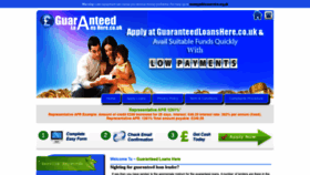 What Guaranteedloanshere.co.uk website looked like in 2020 (3 years ago)