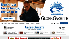 What Globegazette.com website looked like in 2020 (3 years ago)