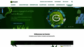 What Garnier.de website looked like in 2020 (3 years ago)