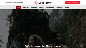 What Gustlove.com website looked like in 2020 (3 years ago)