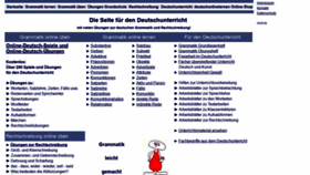 What Grammatikdeutsch.de website looked like in 2020 (3 years ago)