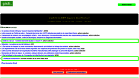 What Gisti.org website looked like in 2020 (3 years ago)