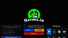 What Germs.io website looked like in 2020 (3 years ago)