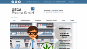 What Geca-pharma.de website looked like in 2020 (3 years ago)