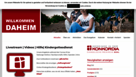 What Gemeinde-konkordia.de website looked like in 2020 (3 years ago)