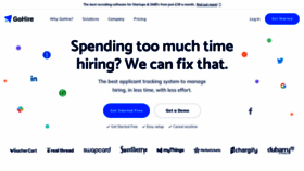 What Gohire.io website looked like in 2020 (3 years ago)