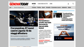 What Genovatoday.it website looked like in 2020 (3 years ago)