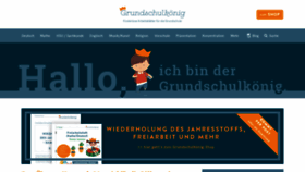 What Grundschulkoenig.de website looked like in 2020 (3 years ago)