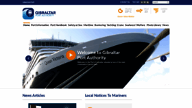 What Gibraltarport.com website looked like in 2020 (3 years ago)