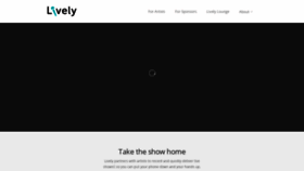 What Getlive.ly website looked like in 2020 (3 years ago)
