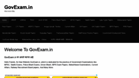 What Govexam.in website looked like in 2020 (3 years ago)