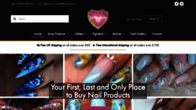 What Glitterartynails.co.uk website looked like in 2020 (3 years ago)