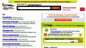 What Gamingmeeting.com website looked like in 2011 (12 years ago)