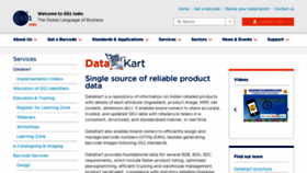 What Gs1datakart.org website looked like in 2020 (3 years ago)