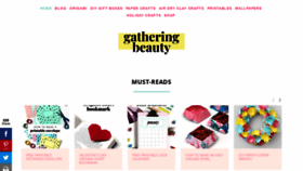 What Gatheringbeauty.com website looked like in 2020 (3 years ago)