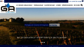 What Grand-armagnac.com website looked like in 2020 (3 years ago)