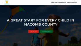 What Greatstartmacomb.org website looked like in 2020 (3 years ago)