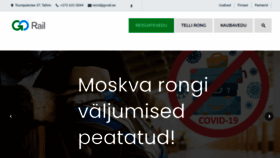 What Gorail.ee website looked like in 2020 (4 years ago)