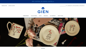 What Gien.com website looked like in 2020 (3 years ago)