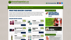 What Grocerycouponcart.com website looked like in 2020 (3 years ago)