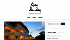 What Greghensley.com website looked like in 2020 (3 years ago)
