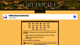 What Grepolife.com website looked like in 2020 (3 years ago)