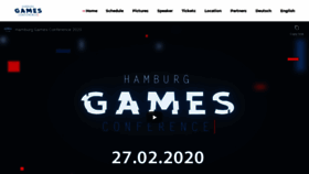 What Gamesconference.com website looked like in 2020 (3 years ago)