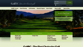 What Golfbc.com website looked like in 2020 (3 years ago)