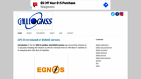 What Galileognss.eu website looked like in 2020 (3 years ago)
