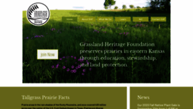 What Grasslandheritage.org website looked like in 2020 (3 years ago)