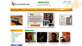 What Gotartwork.com website looked like in 2020 (3 years ago)