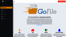 What Gofile.io website looked like in 2020 (3 years ago)