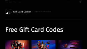 What Giftcardcorner.net website looked like in 2020 (3 years ago)