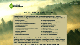 What Greeneeconomics.com website looked like in 2020 (3 years ago)