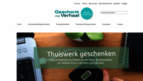 What Geschenkmetverhaal.nl website looked like in 2020 (3 years ago)