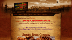 What Gratefulbread.com website looked like in 2020 (3 years ago)