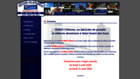 What Guihoclotures.fr website looked like in 2020 (3 years ago)