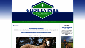 What Glenleaparkmerinos.com.au website looked like in 2020 (3 years ago)