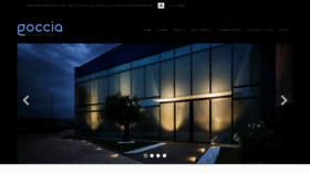 What Goccia.it website looked like in 2020 (4 years ago)