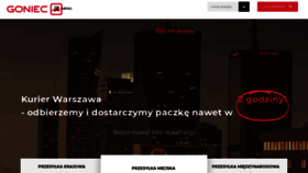 What Goniec.waw.pl website looked like in 2020 (3 years ago)
