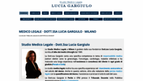 What Gargiulomedicolegale.it website looked like in 2020 (3 years ago)