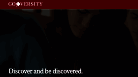 What Goversity.com website looked like in 2020 (3 years ago)