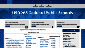 What Goddardusd.com website looked like in 2020 (3 years ago)