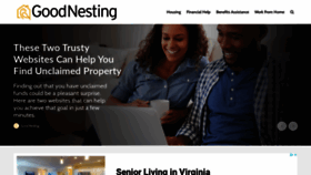 What Goodnesting.com website looked like in 2020 (3 years ago)