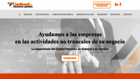 What Gedosol.es website looked like in 2020 (3 years ago)